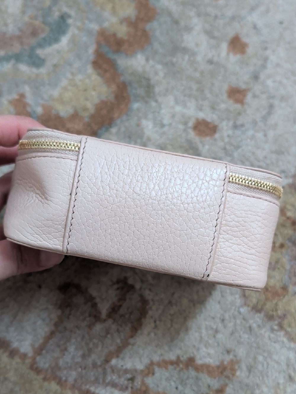 Cuyana Blush Pink Leather Travel Jewelry Case - Picture 3 of 10